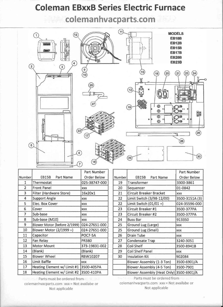 Coleman Evcon Eb15b Wiring | schematic and wiring diagram