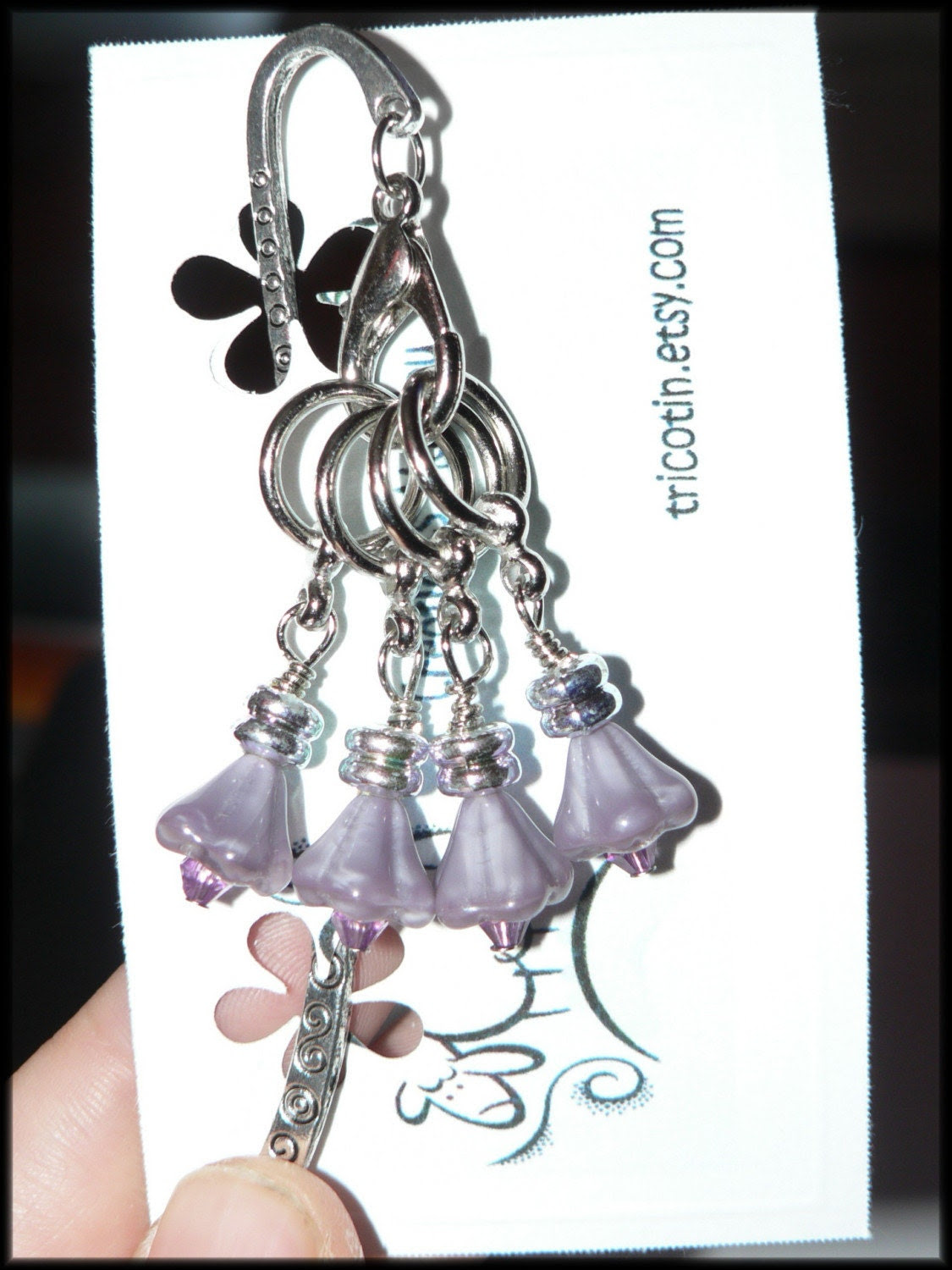 Stitch markers and bookmark/marqueurs de mailles et signet