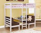 9 Attractive Furniture Loft Bed With Desk Chair With Fur Rug ...