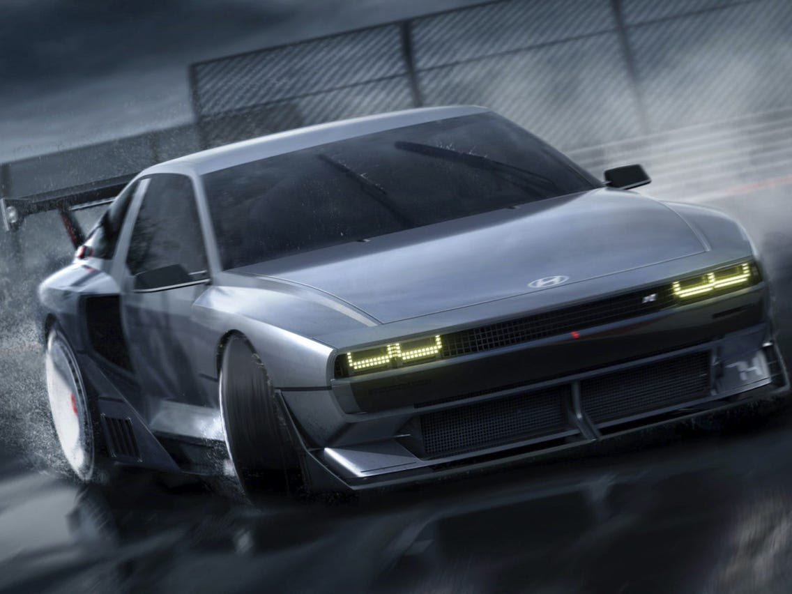 Hyundai turned 1970s design into retro electric sports car