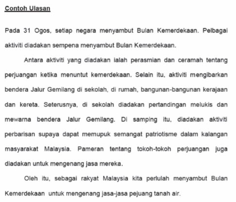 Contoh Karangan Ulasan Tahun 4 - Contoh Cox