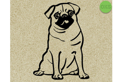 Download Download Pug Svg Svg Files Vector Clipart Cricut Download Free SVG Cut Files