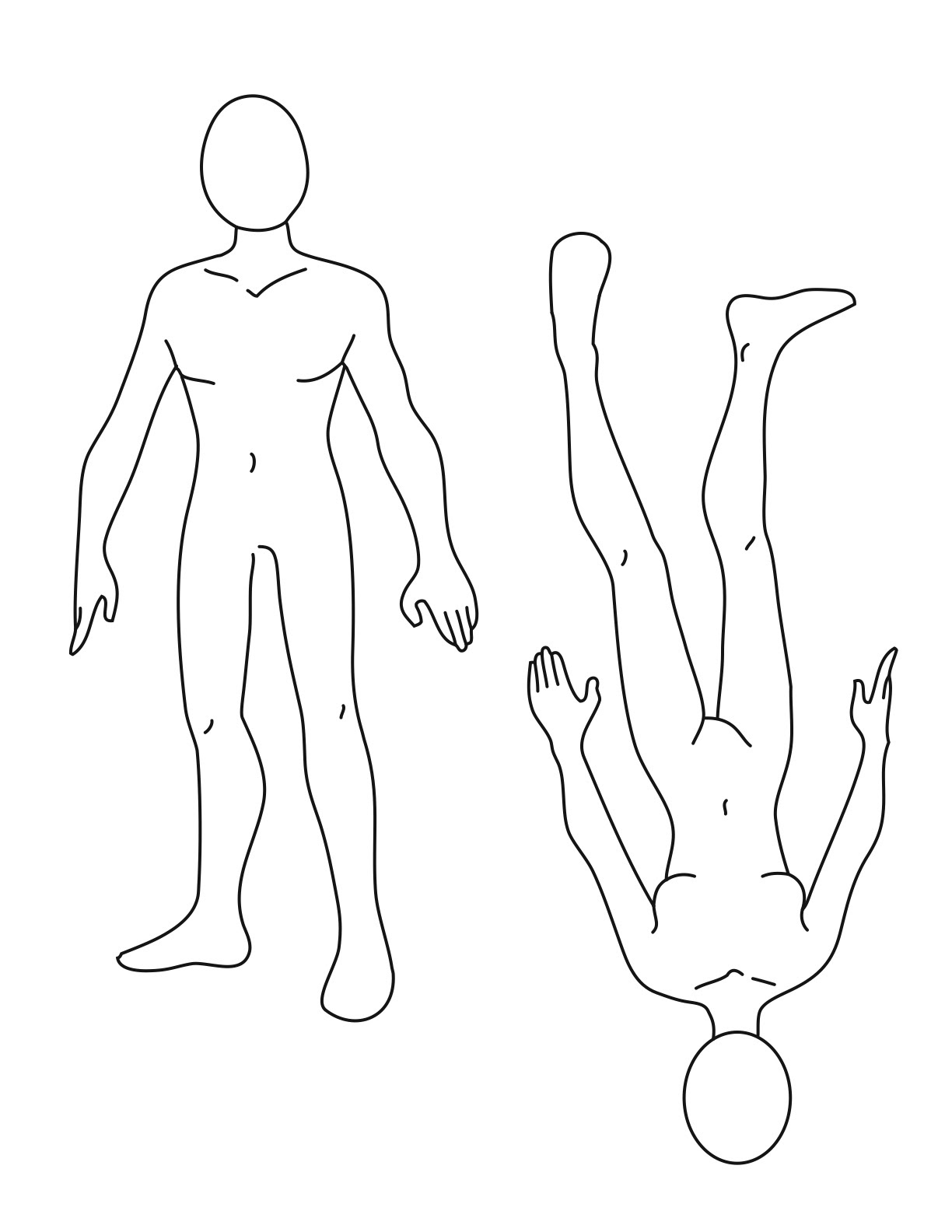 Featured image of post Male Body Outline Sketch That together form the completed picture