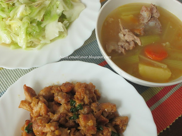 Mangolian chicken, 2 dishes plus 1 soup event