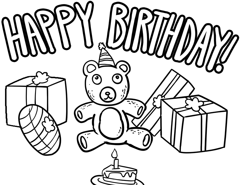 Letras Para Colorear Feliz Cumpleaños / Si descargas estos dibujos de