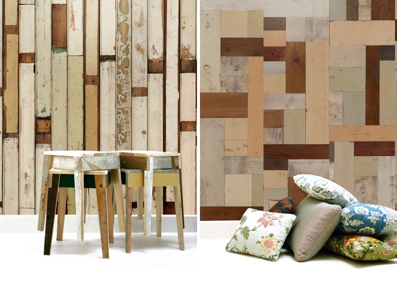Piet Hein Eek Scrapwood Wallpaper ピート ハイン イークのスクラップウッドモチーフの壁紙 Talking To A Brick Wall