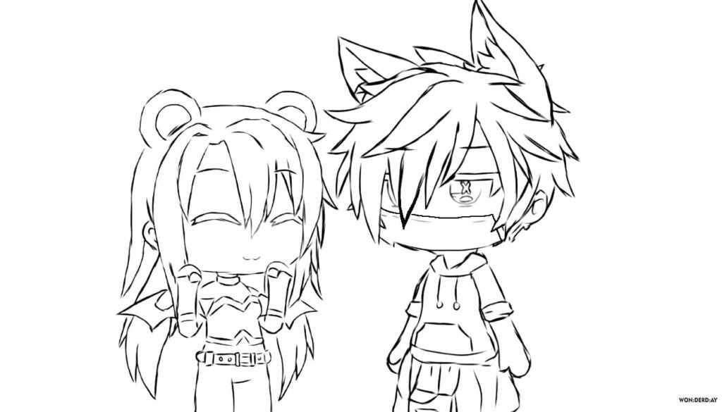 Gacha Life Kolorowanki / Coloring Pages Gacha Life Kolorowanki Gacha