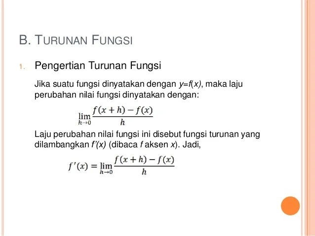 Contoh Makalah Limit Dan Turunan