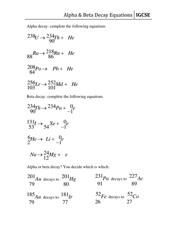 radioactive-decay-series-worksheet