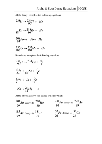 29 Radioactive Decay Worksheet Answers - Free Worksheet Spreadsheet