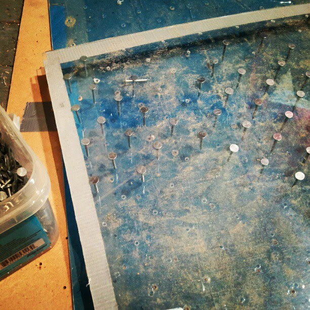 #building a #simplemachine to #perforate fabric