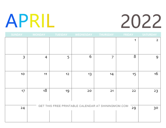 Oh So Lovely Calendar 2022 April - May 2022 Calendar