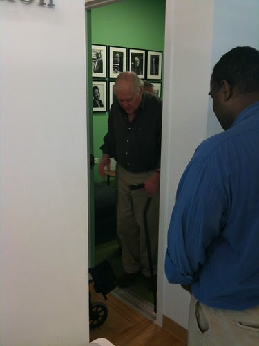 John Ashbery (Reggie Harris at right)