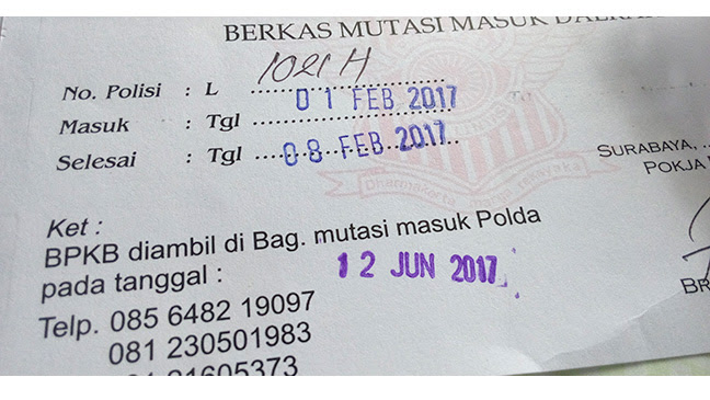 Biaya Cabut Berkas Mobil Di Samsat - Sunda Kelapa m