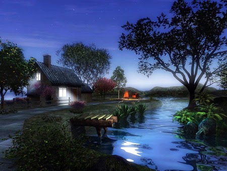 Download Wallpaper Pemandangan 3d