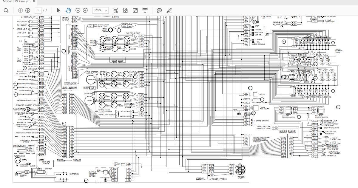 Supermiller 1999 379 Wire Schematic Jake Brake : 1992 Peterbilt Wiring