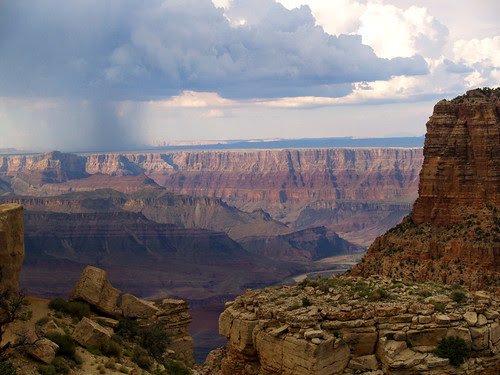 Summer storm over the Grand Canyon