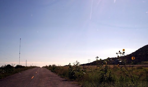 old route 66 heading east towards tucumcari, new mexico