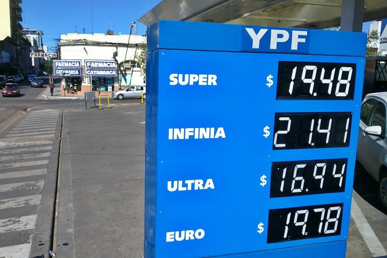 En Concordia las naftas de máxima calidad quedaron en un precio promedio de $22