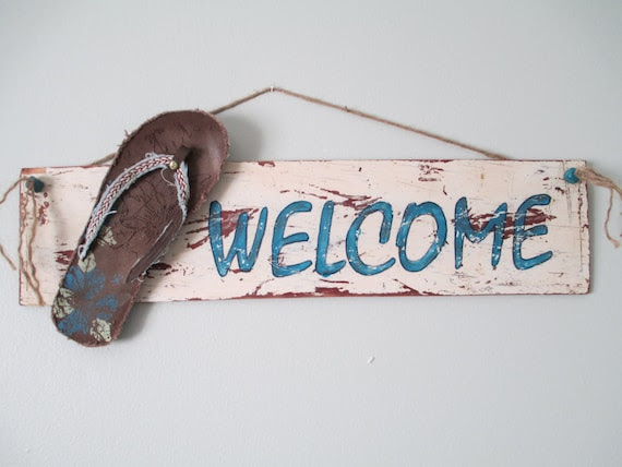 Custom Rustic Welcome Sign