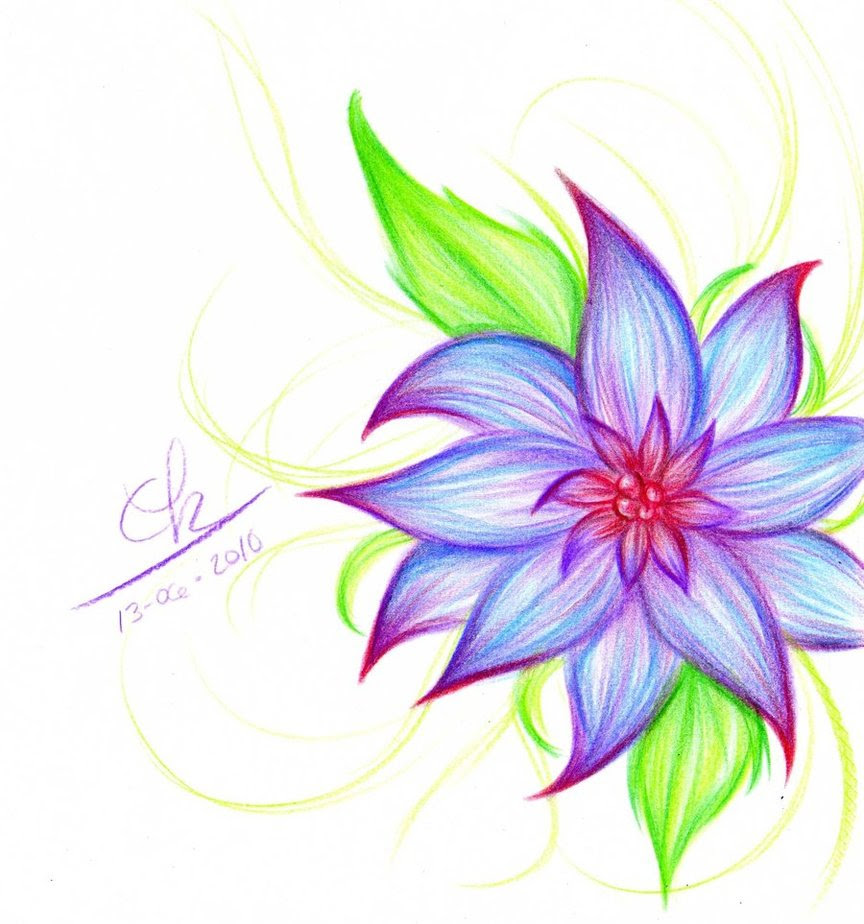 Easy Colour Pencil Sketches Flowers Chelss Chapman I'm sure you will be. easy colour pencil sketches flowers