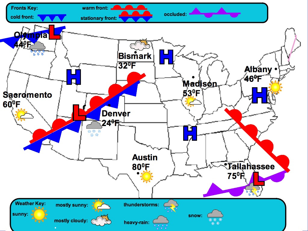 Forecasting Weather Map Worksheet Answers