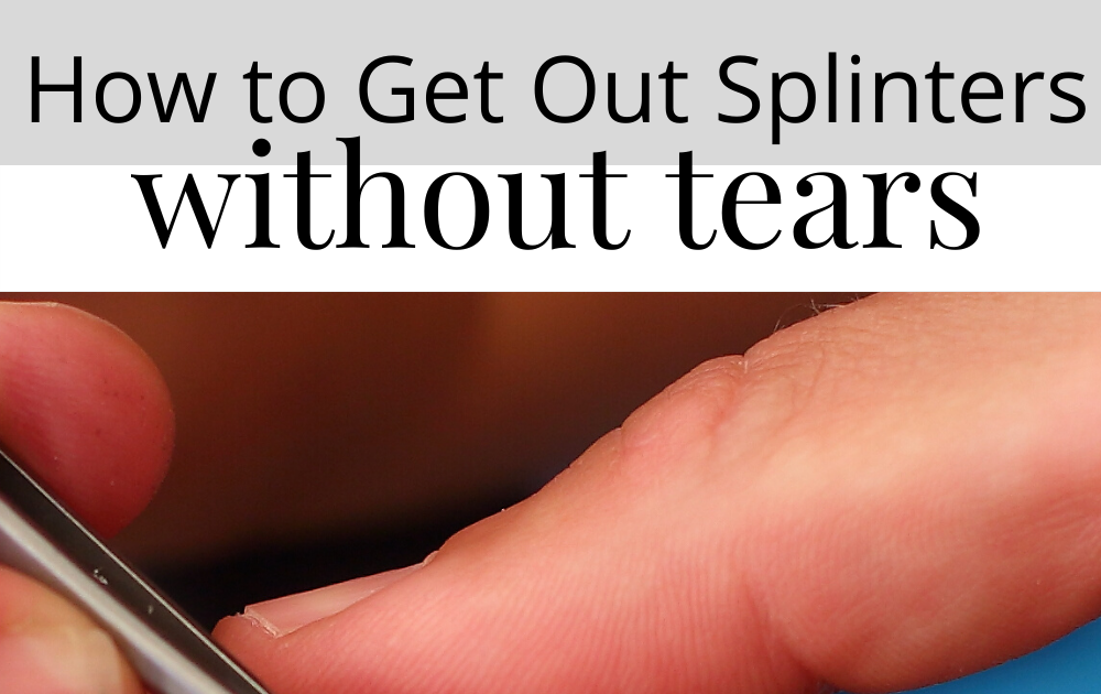 how to remove an embedded splinter from foot