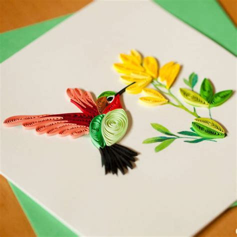 Hummingbird Quilling Card Inner Circle Direct Hummingbird Quilling Card Inner Circle Direct