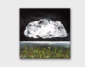 Modern painting on canvas Original landscape art Black and white Cloud Rain abstract art / Acrylic contemporary art for home decor wall art - AstaArtwork Modern painting on canvas Original landscape art Black and white Cloud Rain abstract art / Acrylic contemporary art for home decor wall art - AstaArtwork