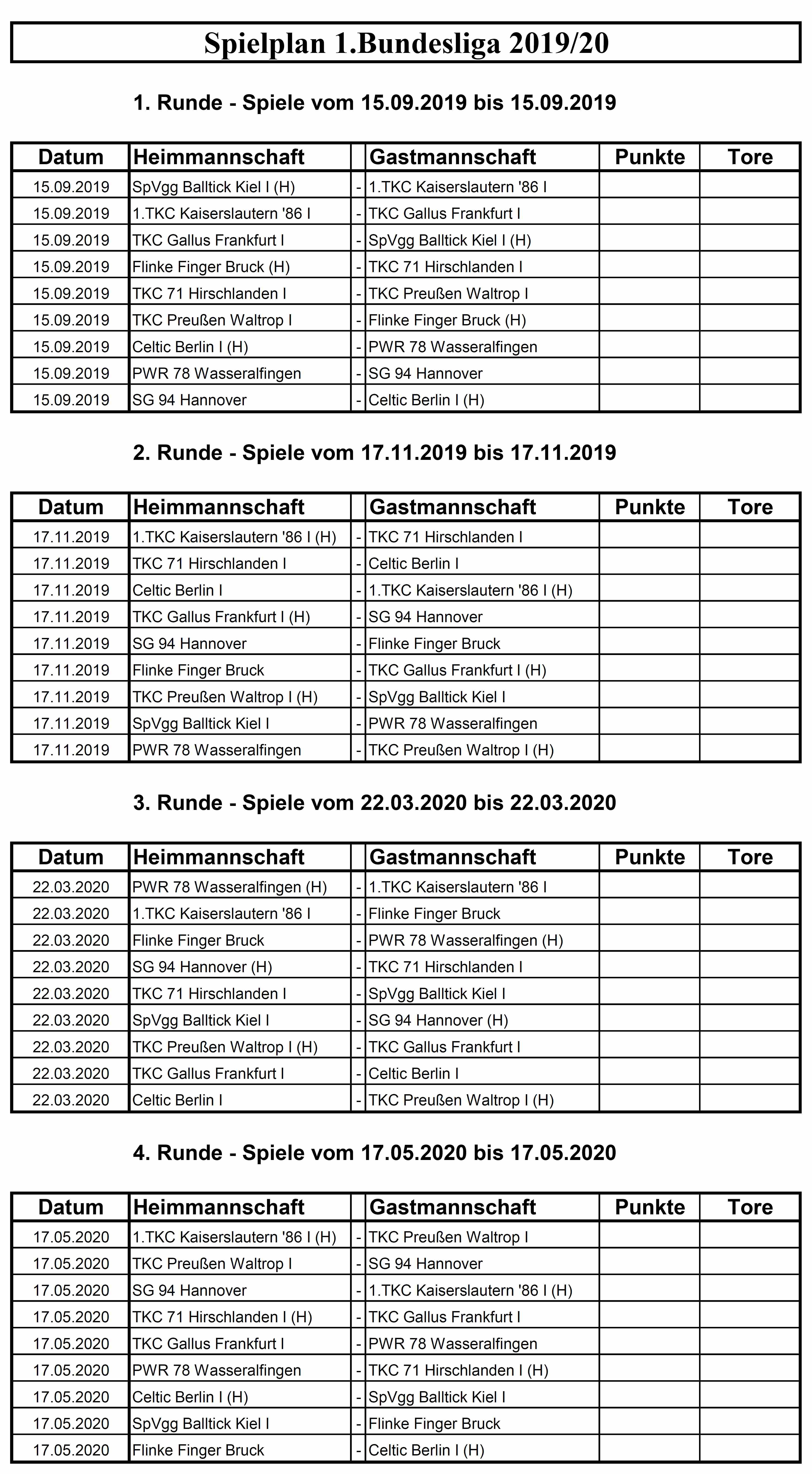 Spielplan 2. Bundesliga 2020/21 BundesligaSpielplan 2020/21 FC