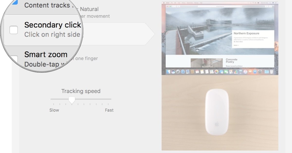 trackpad macintosh imore droit destro clicker côté checkbox shoppe tasto