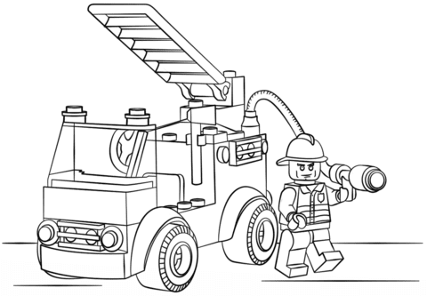 Lego Vehicle Coloring Pages Coloring And Drawing