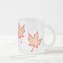 autumn leaves mug