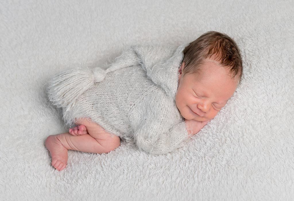 2 Week Old Newborn Laughing In Sleep Laugh Poster