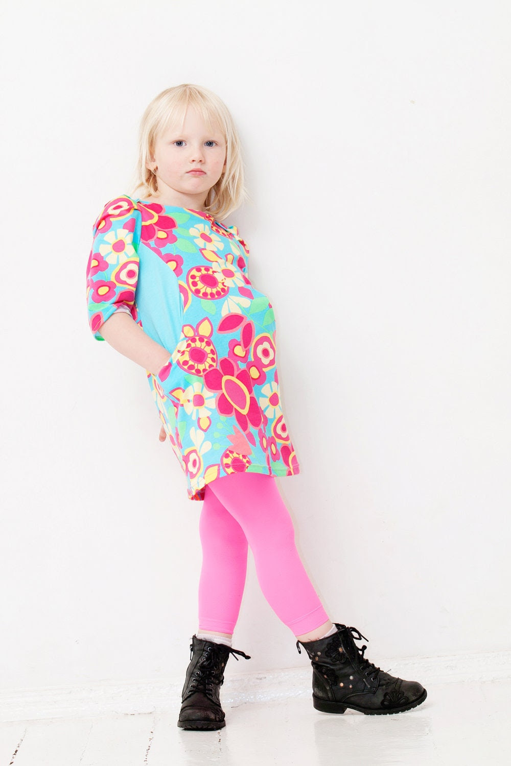 Girls spring dress tunic dress kids clothing funky