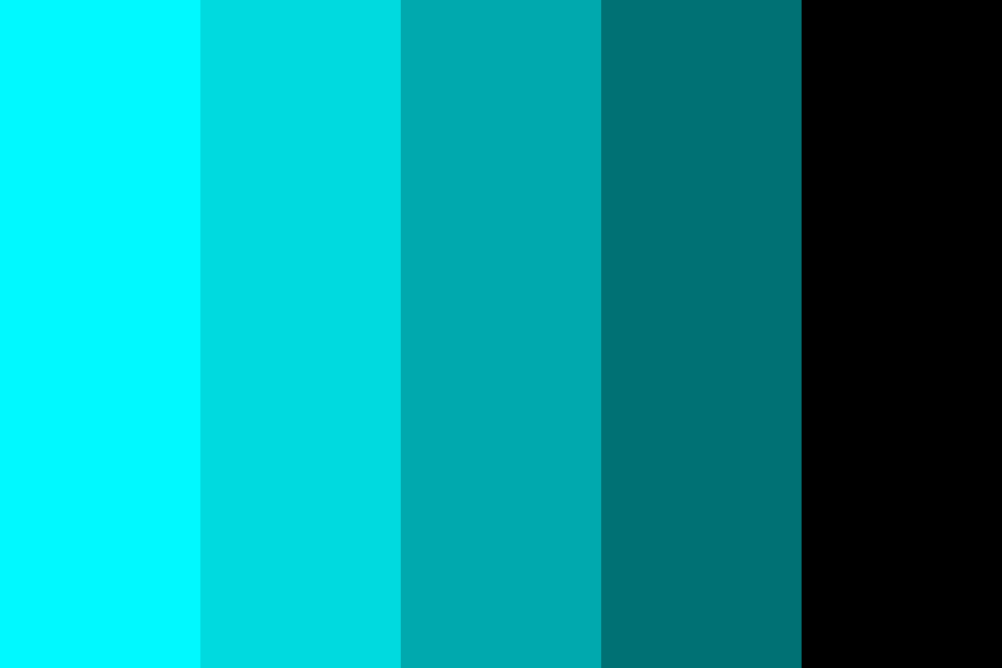 Cyan Color Chart