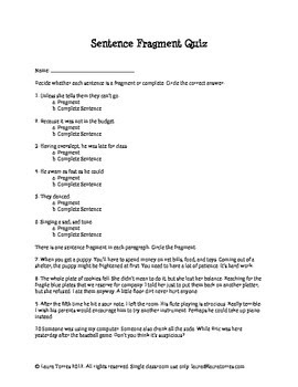 28 Sentence Fragment Worksheet Pdf - Worksheet Project List