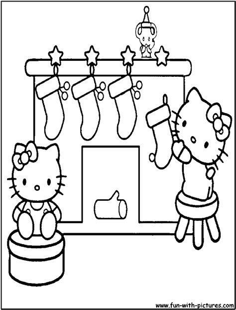 Hello Kitty Christmas Coloring Pages To Print - Learn to Color
