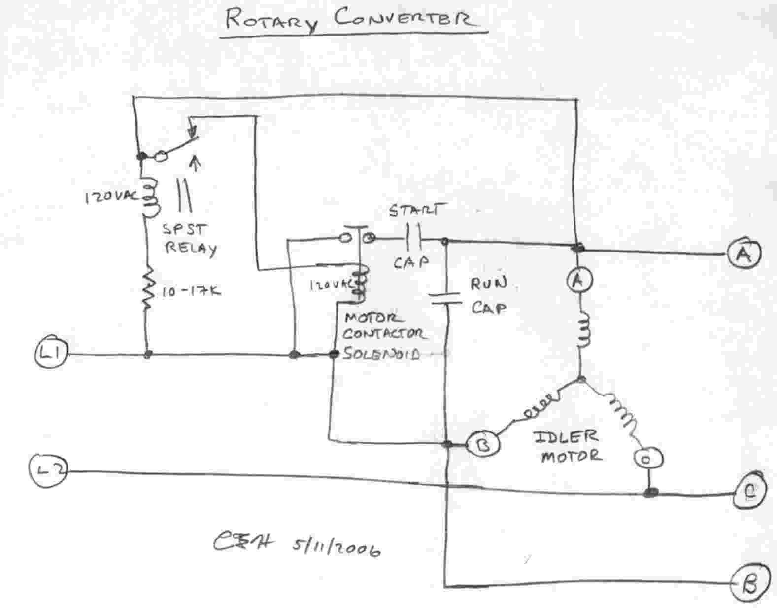 Static Phase Converter Wiring Diagram