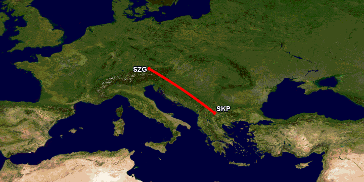 Wizz Air: Skopje - Salzburg