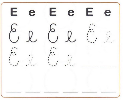 Abecedario En Cursiva E Imprenta Mayuscula Y Minuscula : Letras