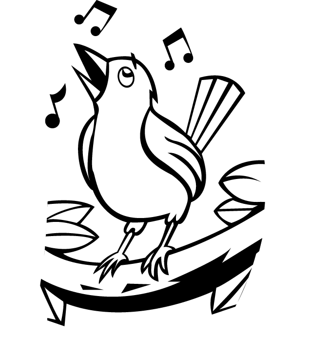 Image de Oiseau Dessin Oiseaux Qui Chantent