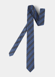 Pánská kravata formal slim, barva modrá