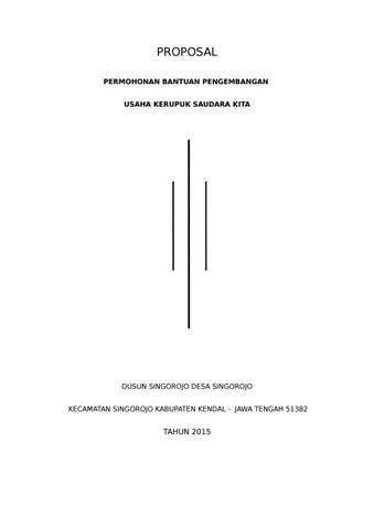 Contoh Cover Proposal Usaha Makanan / Contoh Cover Proposal Makanan