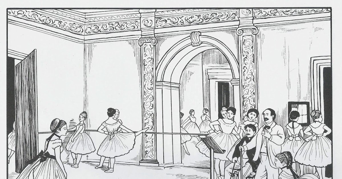 Edgar Degas Coloring Pages - George Mitchell's Coloring Pages