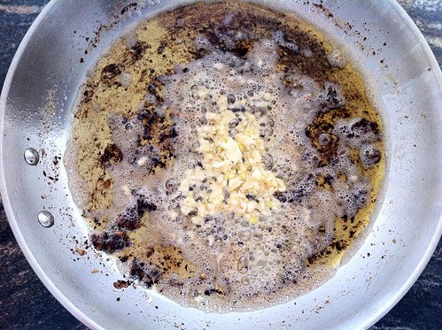 Garlic Added to Remaining Butter and Oil