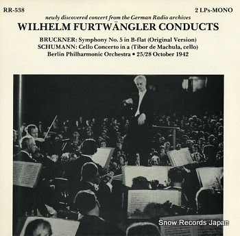 FURTWANGLER, WILHELM bruckner; symphony no.5 in b flat
