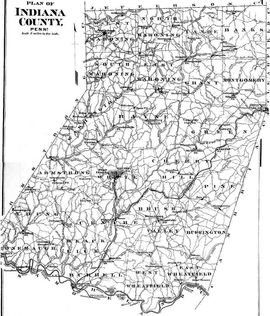 Indiana County Pa Map Printable