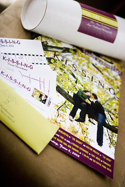 Movie Poster & Ticket Wedding Invitation
