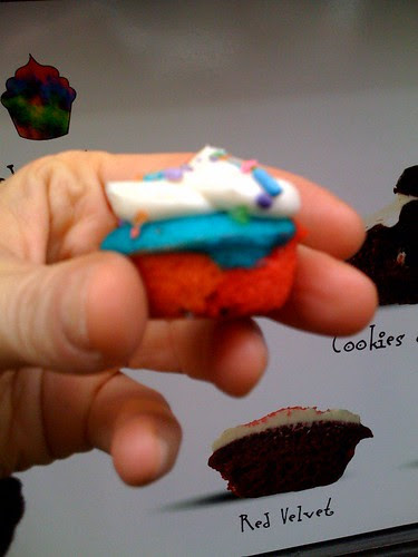 Tie-dye cupcake from Baked by Melissa